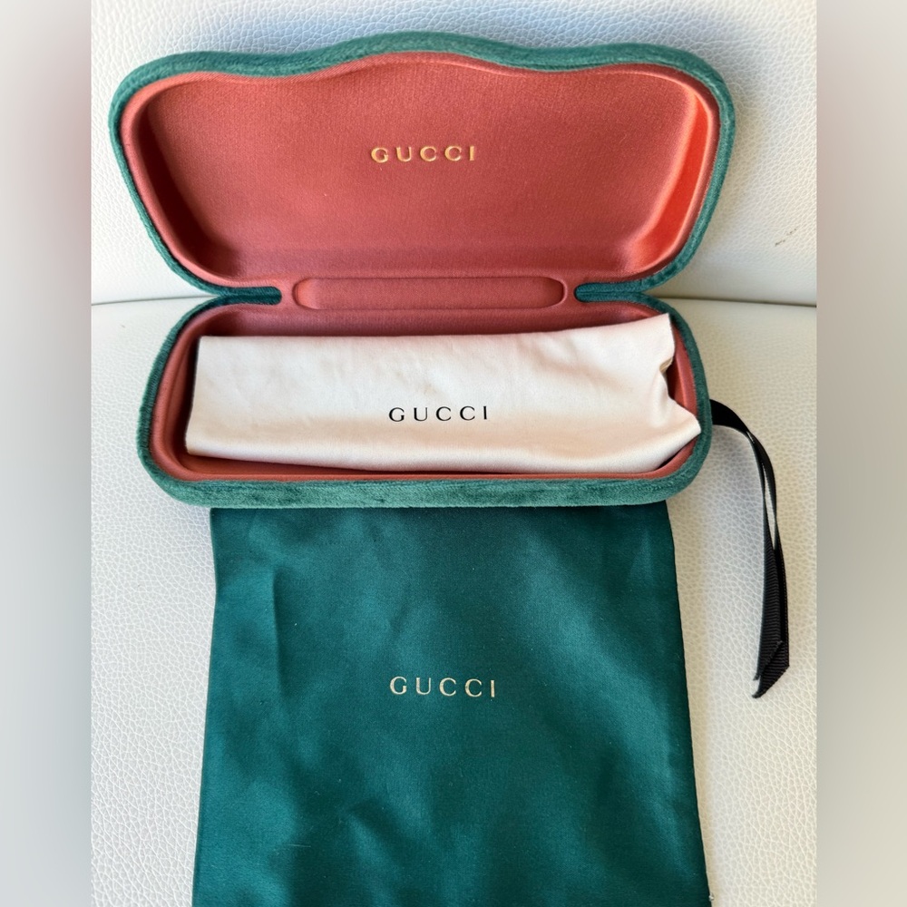 GUCCI Glasses Case, Dust Bag & Cleaning Cloth